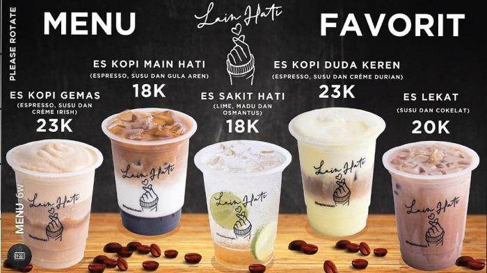 Menu Franchise Kopi Lain Hati