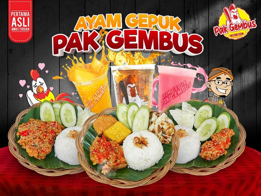 Pilihan Menu Franchise Ayam Gepuk Pak Gembus