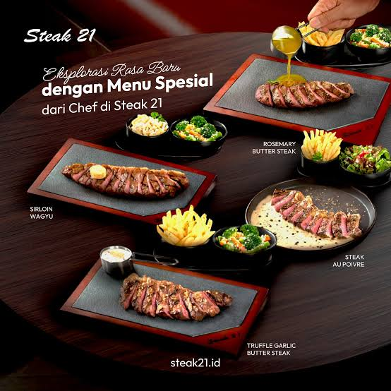 Menu Andalan Franchise Steak 21