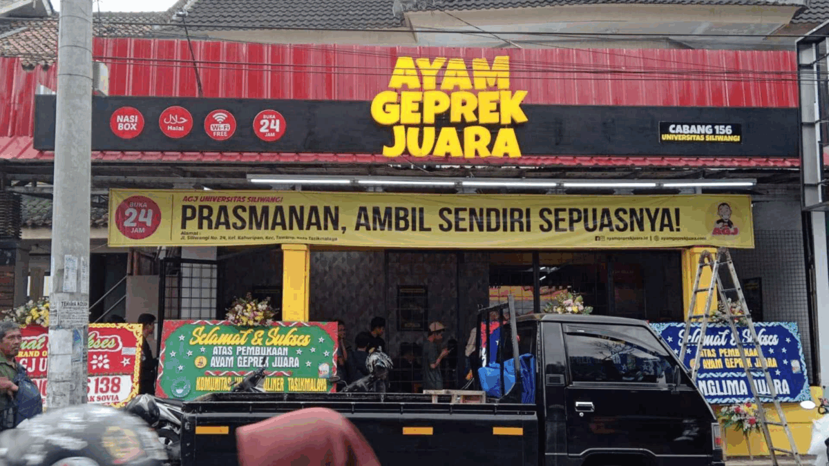 Outlet Mitra Franchise Ayam Geprek Juara