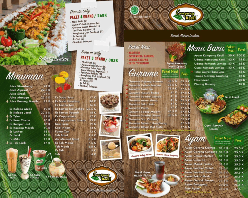 Ragam Menu Franchise Kampung Kecil